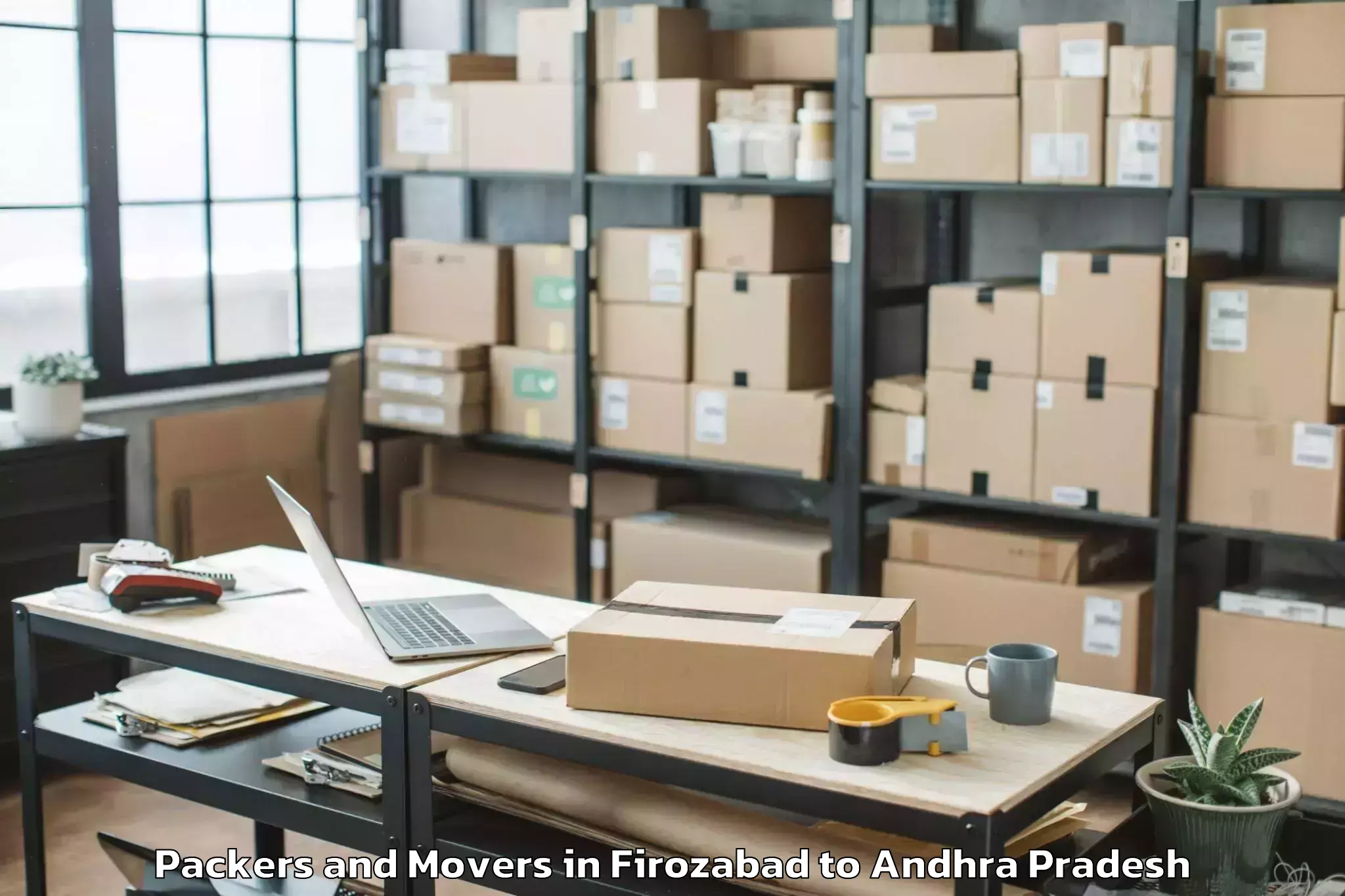 Professional Firozabad to Veligandla Packers And Movers